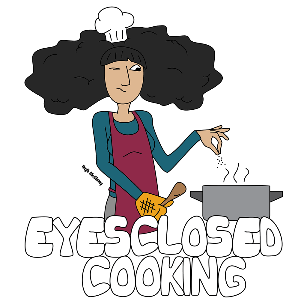 Eyes Closed Cooking Logo